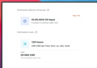 Adviseful.ai cost and time estimates