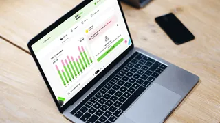 Talkmore Strøm self-service on a desktop screen
