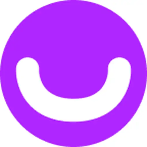 The Threll symbol: a white smile inside a purple circle